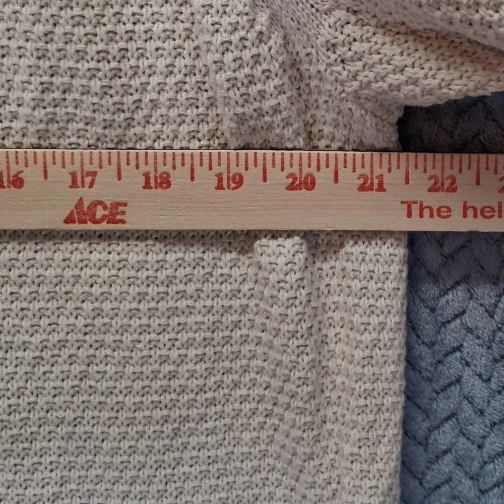 Old Navy Mens XL Cream Textured Cotton Raglan Long Sleeve Sweater 726147-05